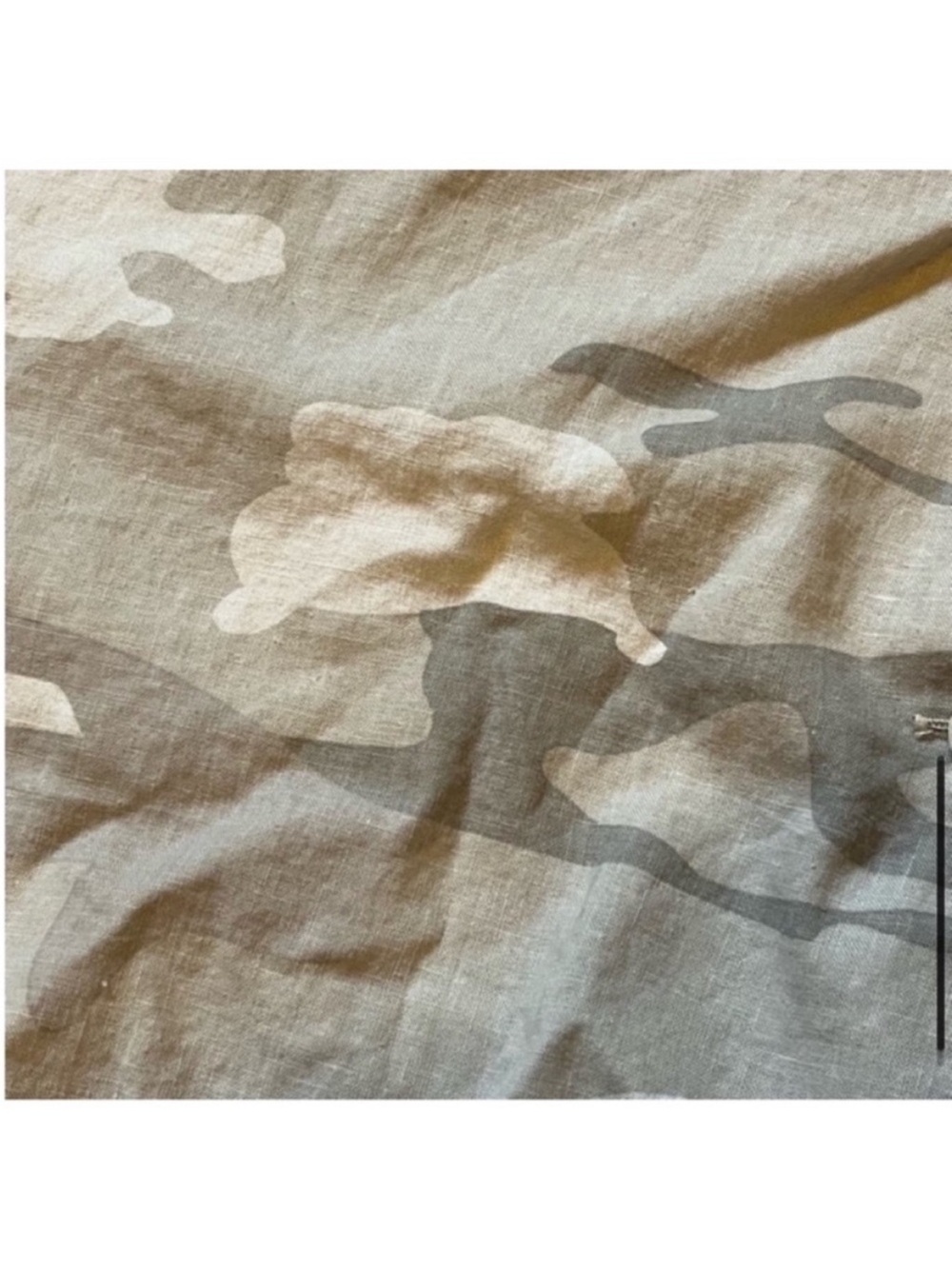 Rails Everett Desert Camo linen blend long sleeve button down collared shirt M - Picture 8 of 10